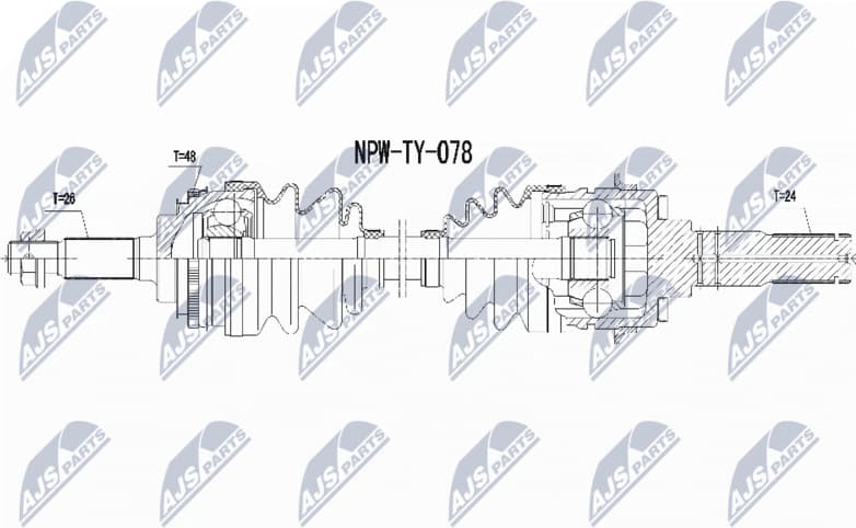 Drive Shaft NPW-TY-078
