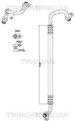 High/Low-pressure Line, air conditioning 9010 28054
