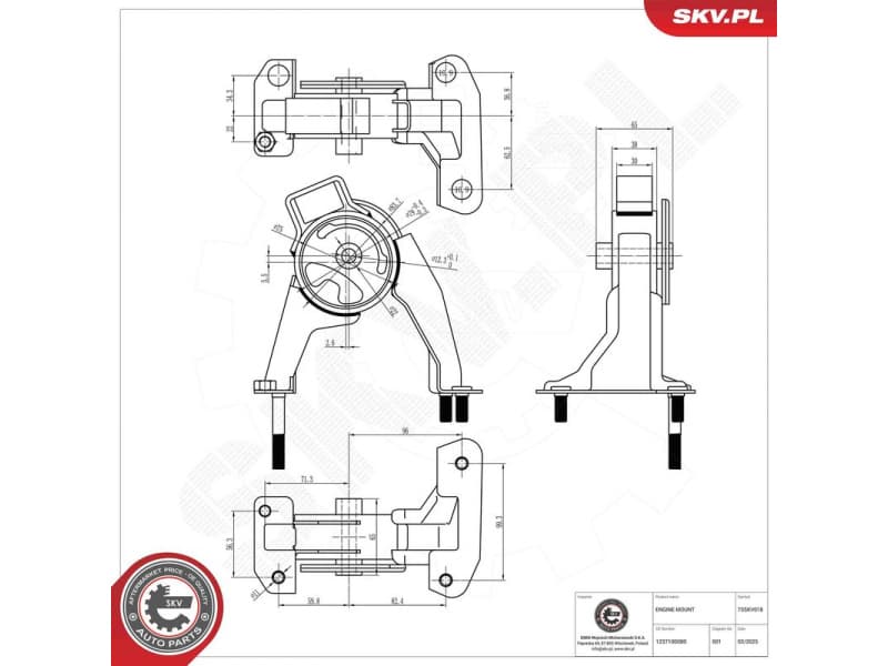 Mounting, engine 75SKV018 - image 5