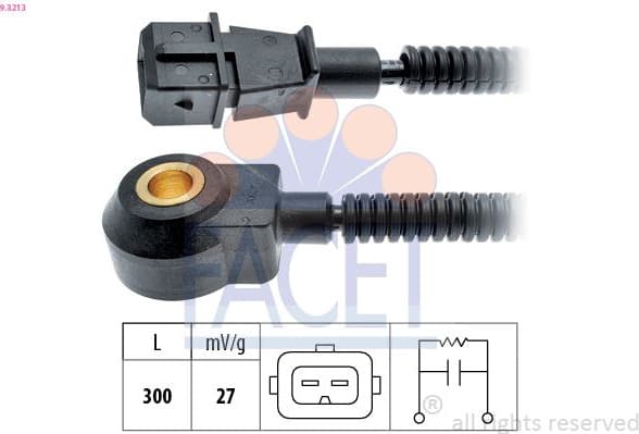 Knock Sensor Made in Italy - OE Equivalent 9.3213