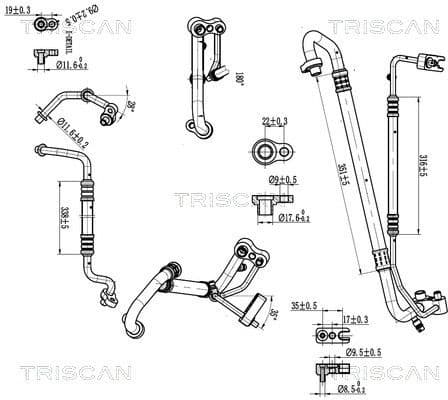 High/Low-pressure Line, air conditioning 9010 24005
