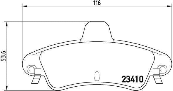 Brake Pad Set, disc brake PRIME LINE P 24 070