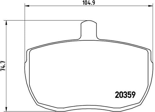 Brake Pad Set, disc brake PRIME LINE P A6 001