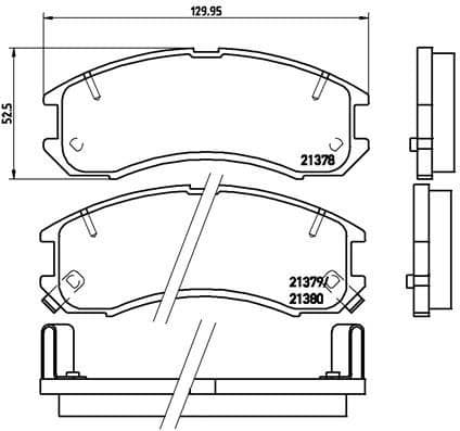 Brake Pad Set, disc brake PRIME LINE P 24 024