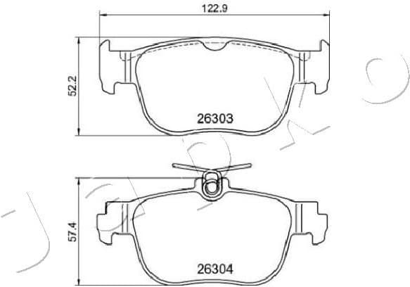 Brake Pad Set, disc brake 510927 - image 2