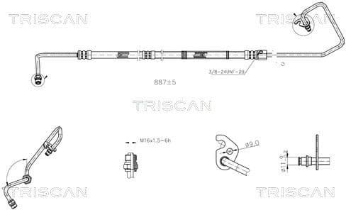 Hydraulic Hose, steering 8516 16010