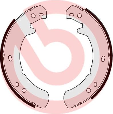 Brake Shoe Set, parking brake ESSENTIAL LINE S 44 507