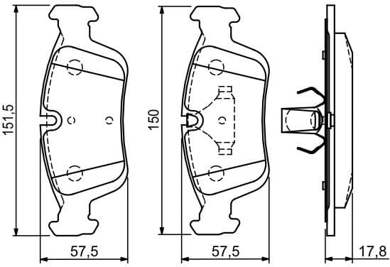 Brake Pad Set, disc brake 0986494015 - image 12