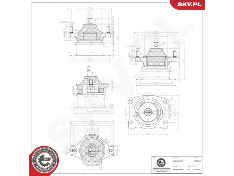 Mounting, engine 75SKV319 - image 5