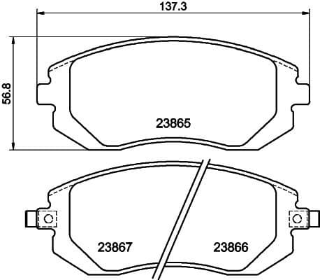 Brake Pad Set, disc brake 8DB 355 010-211 - image 2
