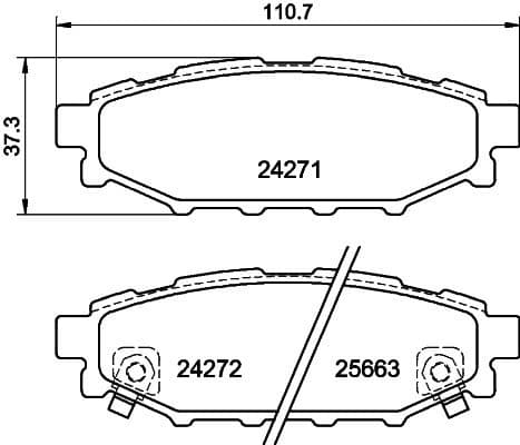 Brake Pad Set, disc brake 8DB 355 012-261 - image 4