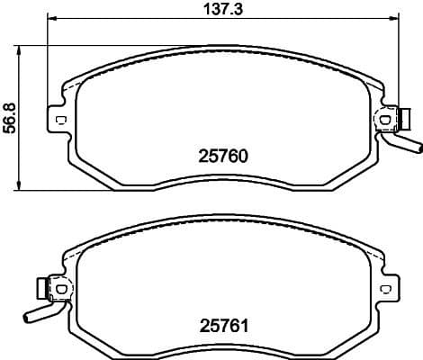Brake Pad Set, disc brake 8DB 355 020-891 - image 3