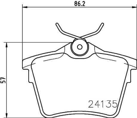 Brake Pad Set, disc brake 8DB 355 011-501 - image 2