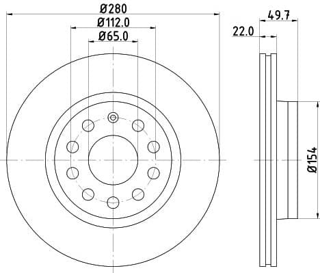 Brake Disc PRO High Carbon 8DD 355 127-991