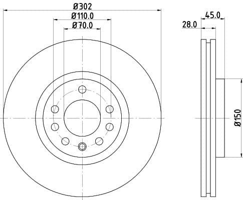 Brake Disc PRO High Carbon 8DD 355 127-831 - image 4