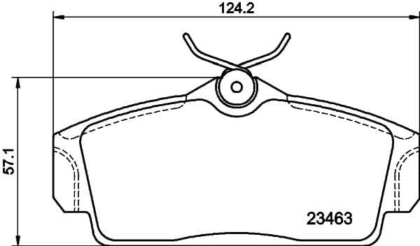 Brake Pad Set, disc brake 8DB 355 018-441