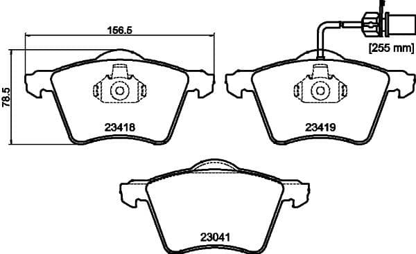 Brake Pad Set, disc brake 8DB 355 010-631 - image 4