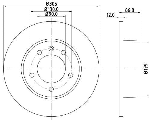Brake Disc PRO 8DD 355 108-291 - image 4