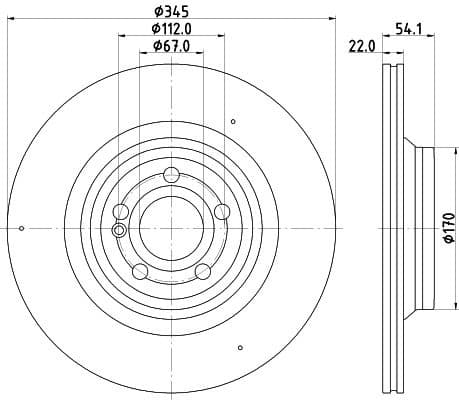 Brake Disc PRO HC 8DD 355 132-321 - image 4