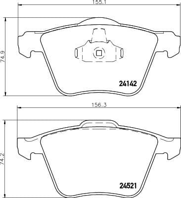 Brake Pad Set, disc brake 8DB 355 013-001 - image 2