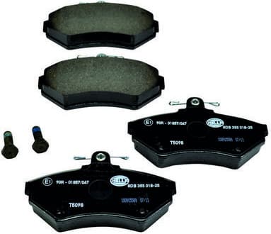 Brake Pad Set, disc brake 8DB 355 018-251