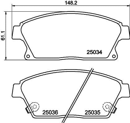Brake Pad Set, disc brake 8DB 355 015-241 - image 4