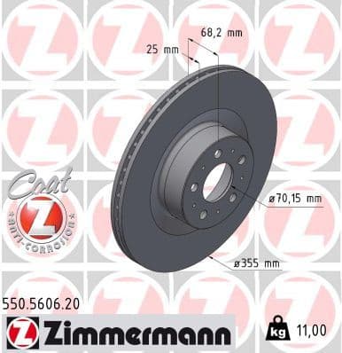 Brake Disc COAT Z 550.5606.20