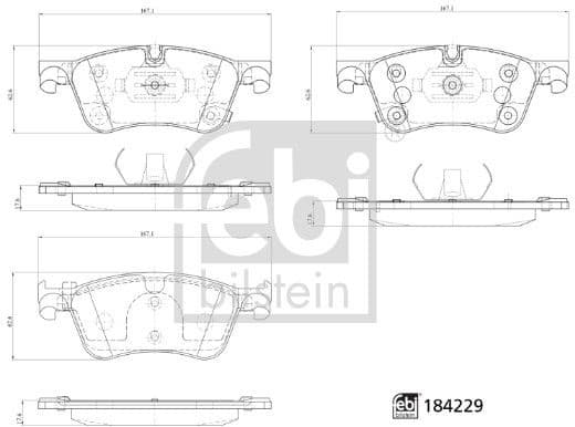 Brake Pad Set, disc brake 184229 - image 2