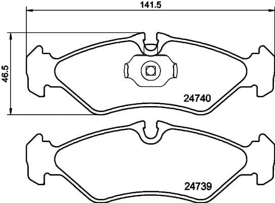 Brake Pad Set, disc brake 8DB 355 014-421 - image 5