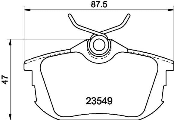 Brake Pad Set, disc brake 8DB 355 018-271 - image 4