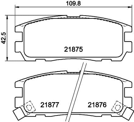 Brake Pad Set, disc brake 8DB 355 016-621 - image 4