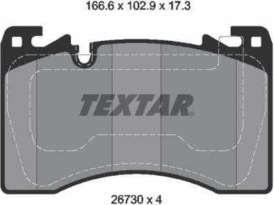 Brake Pad Set, disc brake 2673001
