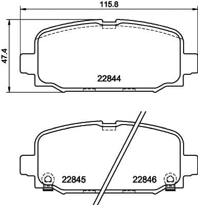 Brake Pad Set, disc brake 8DB 355 039-411