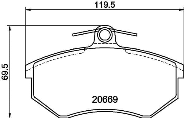 Brake Pad Set, disc brake 8DB 355 017-701 - image 3