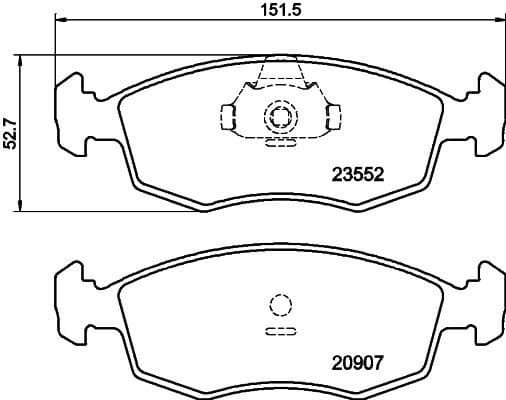 Brake Pad Set, disc brake 8DB 355 009-131 - image 4