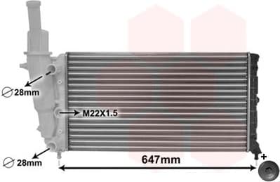 Radiator, engine cooling *** IR PLUS *** 17002140