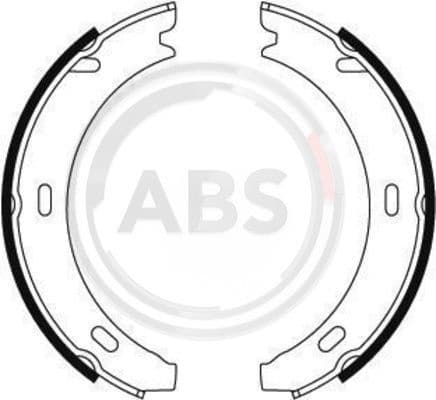 Brake Shoe Set, parking brake 8806