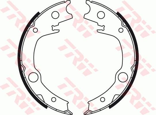 Brake shoes handbrake, Top Quality GS8723 - image 2