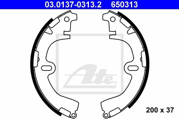Brake Shoe Set 03.0137-0313.2