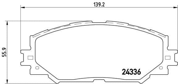 Brake Pad Set, disc brake PRIME LINE P83082