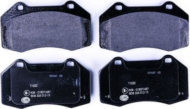 Brake Pad Set, disc brake 8DB 355 012-151