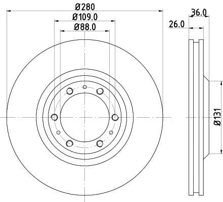 Brake Disc 8DD 355 106-001 - image 4