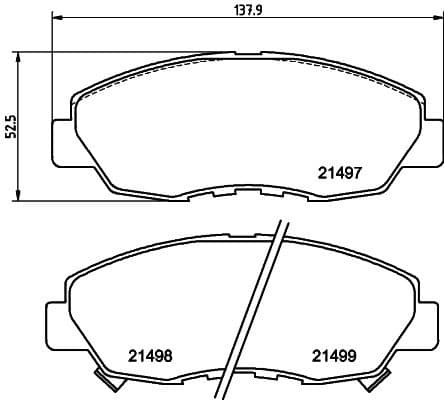 Brake Pad Set, disc brake 8DB 355 016-511