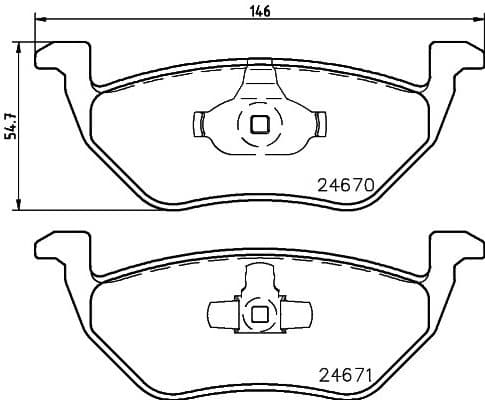 Brake Pad Set, disc brake 8DB 355 014-951 - image 4