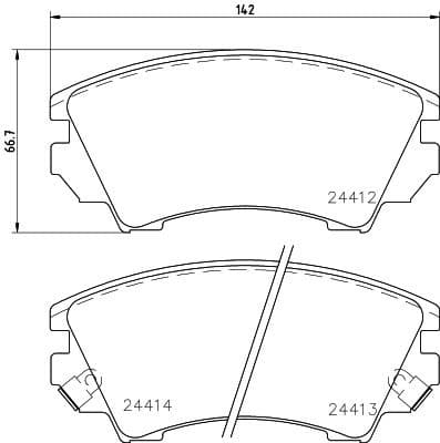 Brake Pad Set, disc brake 8DB 355 013-041 - image 3