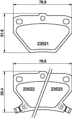 Brake Pad Set, disc brake 8DB 355 017-221