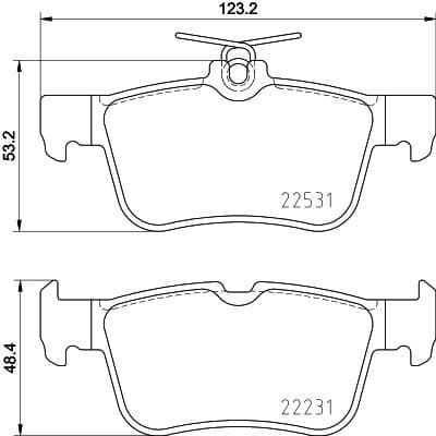 Brake Pad Set, disc brake 8DB 355 025-491 - image 4
