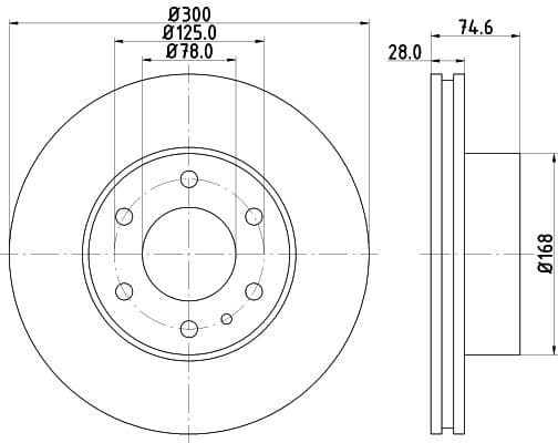 Brake Disc 8DD 355 117-471 - image 3