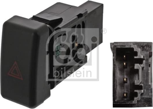 Hazard Warning Light Switch febi Plus 45361