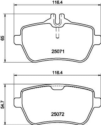 Brake Pad Set, disc brake 8DB 355 021-511 - image 2